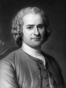 Painting of Jean-Jacques Rousseau